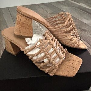COPY - COPY - Women's Tan Woven Heeled Sandals